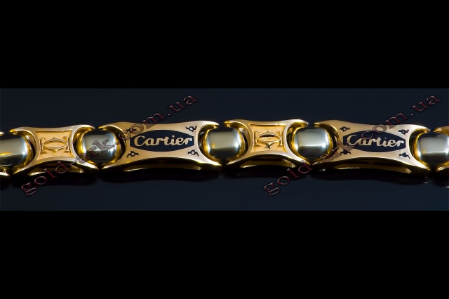 Мужской браслет золото Cartier