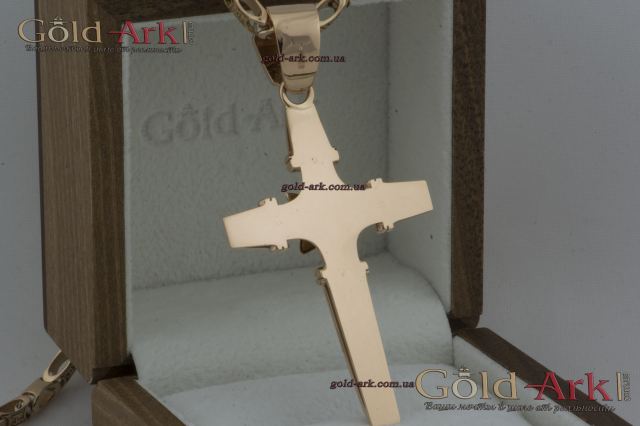 Золотий хрест з емаллю та церконієм